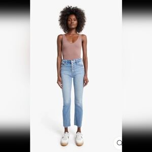 Mother The Pixie Dazzler Ankle Fray Wash Size 29